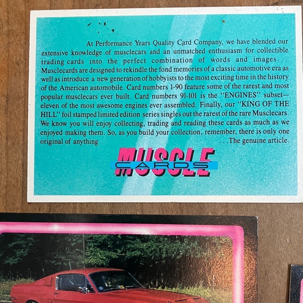Vintage Muscle Cards Car Trading Cards Collection, set of 84 plus 3 - Picture 5 of 16